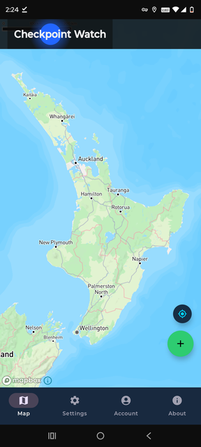 Map of New Zealand